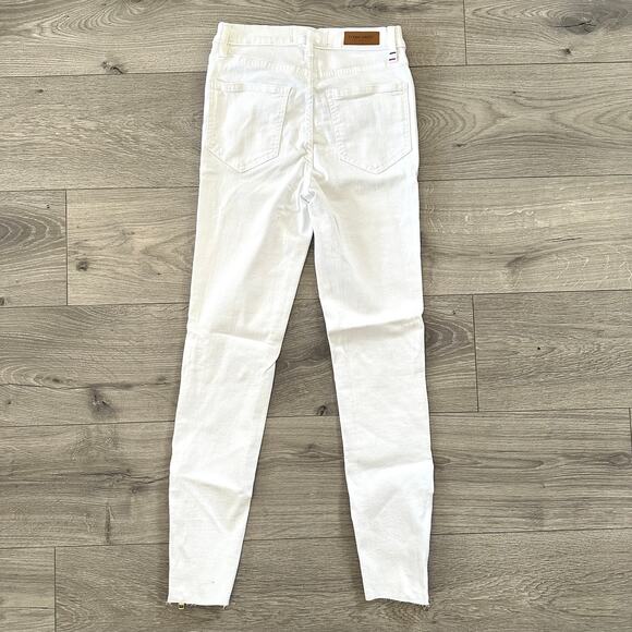 Etienne Marcel White High Rise Red Ankle Zipper Skinny Jeans Size 26 NWT $245 - Picture 5 of 12